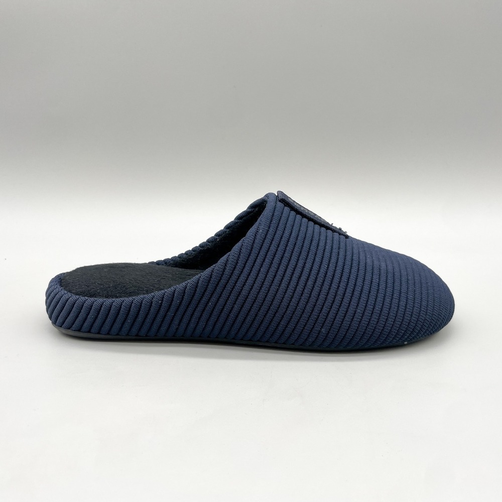 Bombas Womens 6 Nest Slipper Slip On House Shoes Navy Ribbed Knit Cabin Cozy